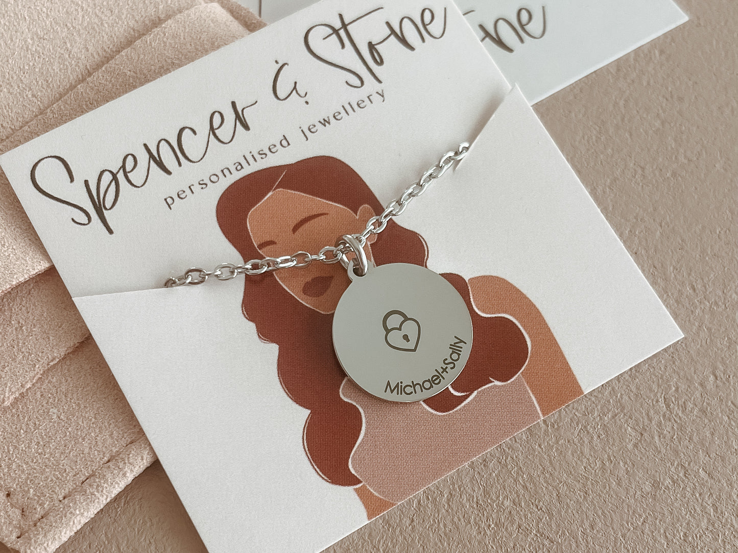 Heart padlock necklace