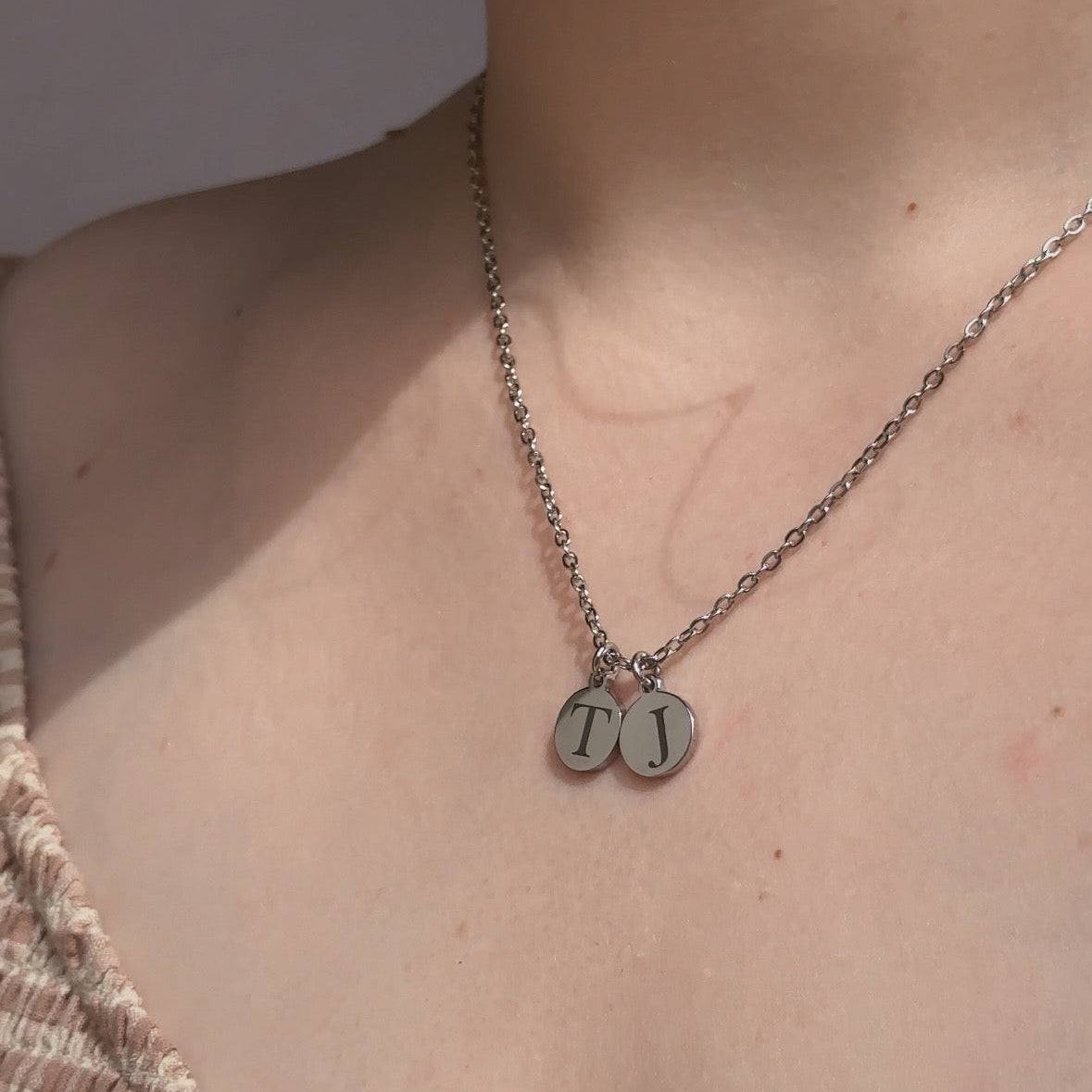 Mini initial necklace