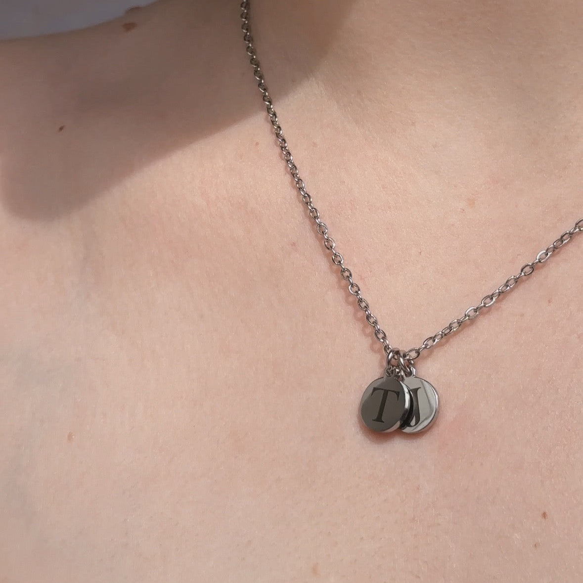 Mini initial necklace