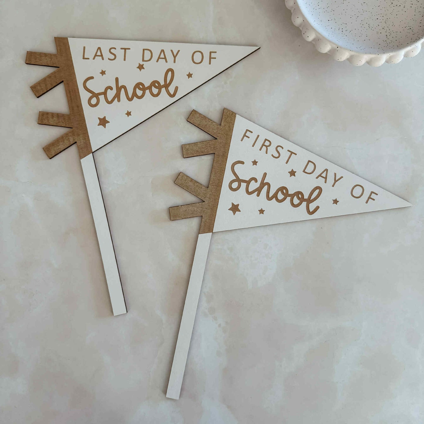 First & Last Day of School Flags