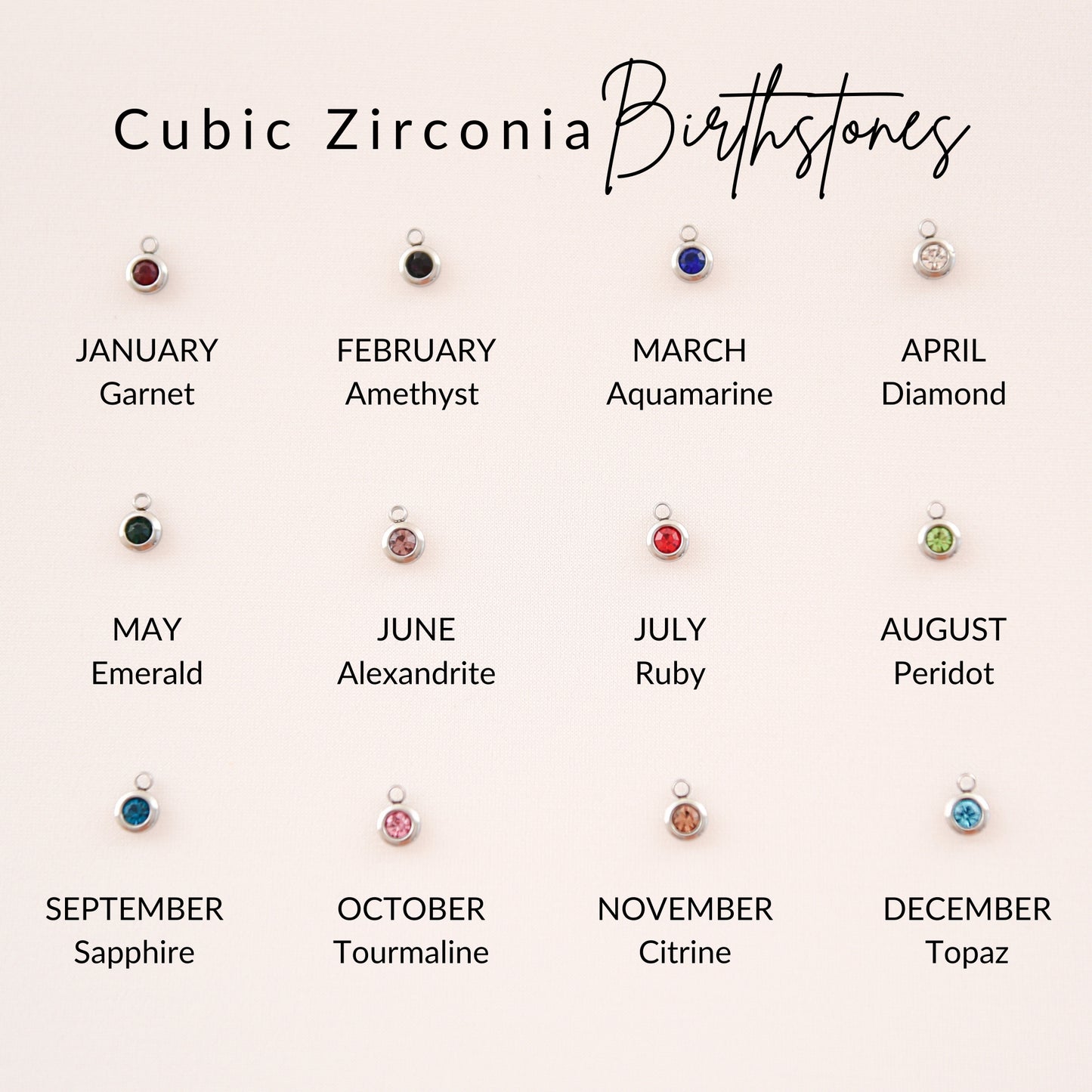 Birth flower split with name necklace