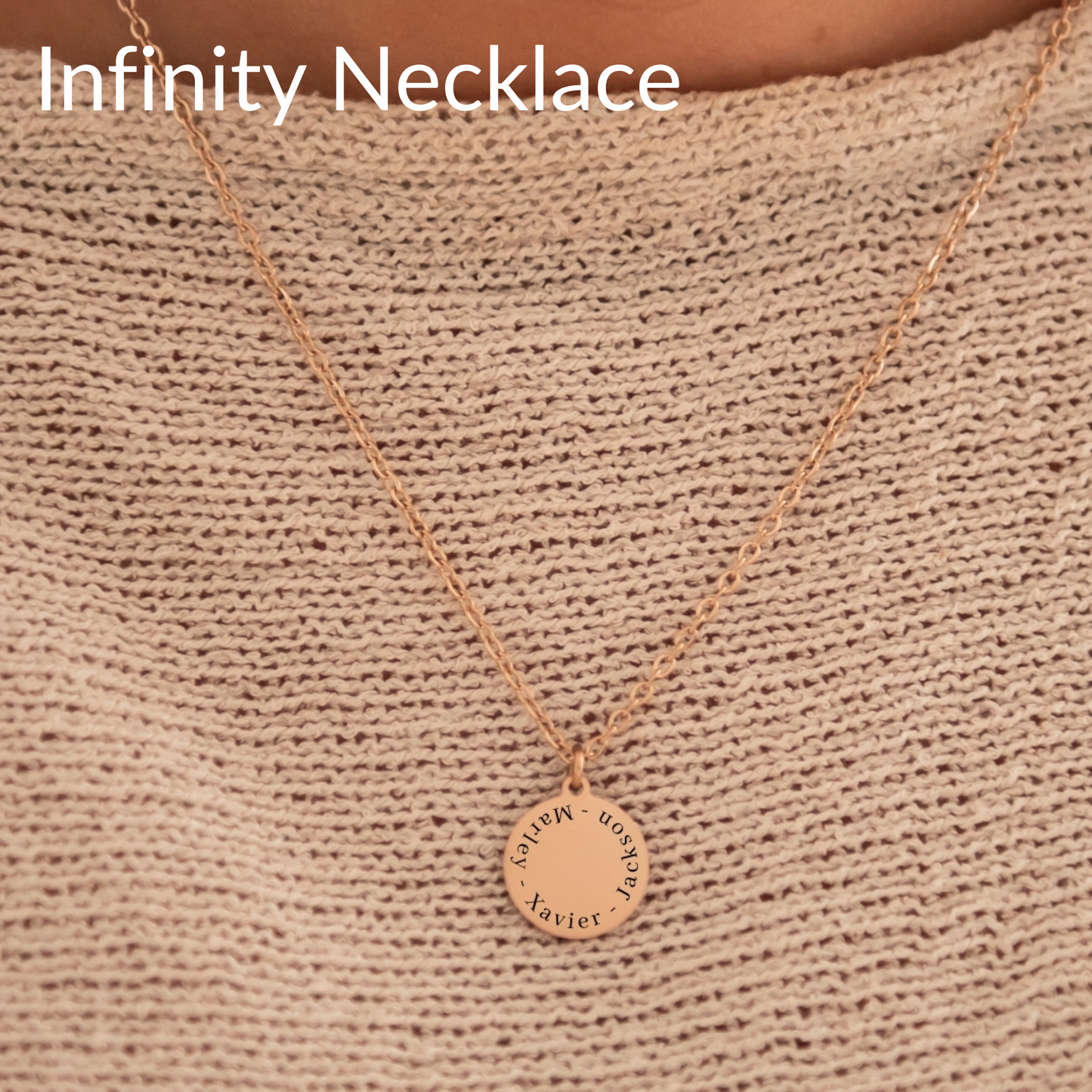BUNDLE - Family heart necklace AND Infinity necklace 25% OFF