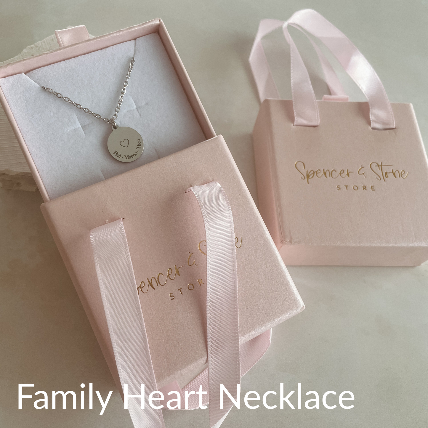 BUNDLE - Family heart necklace AND Infinity necklace 25% OFF
