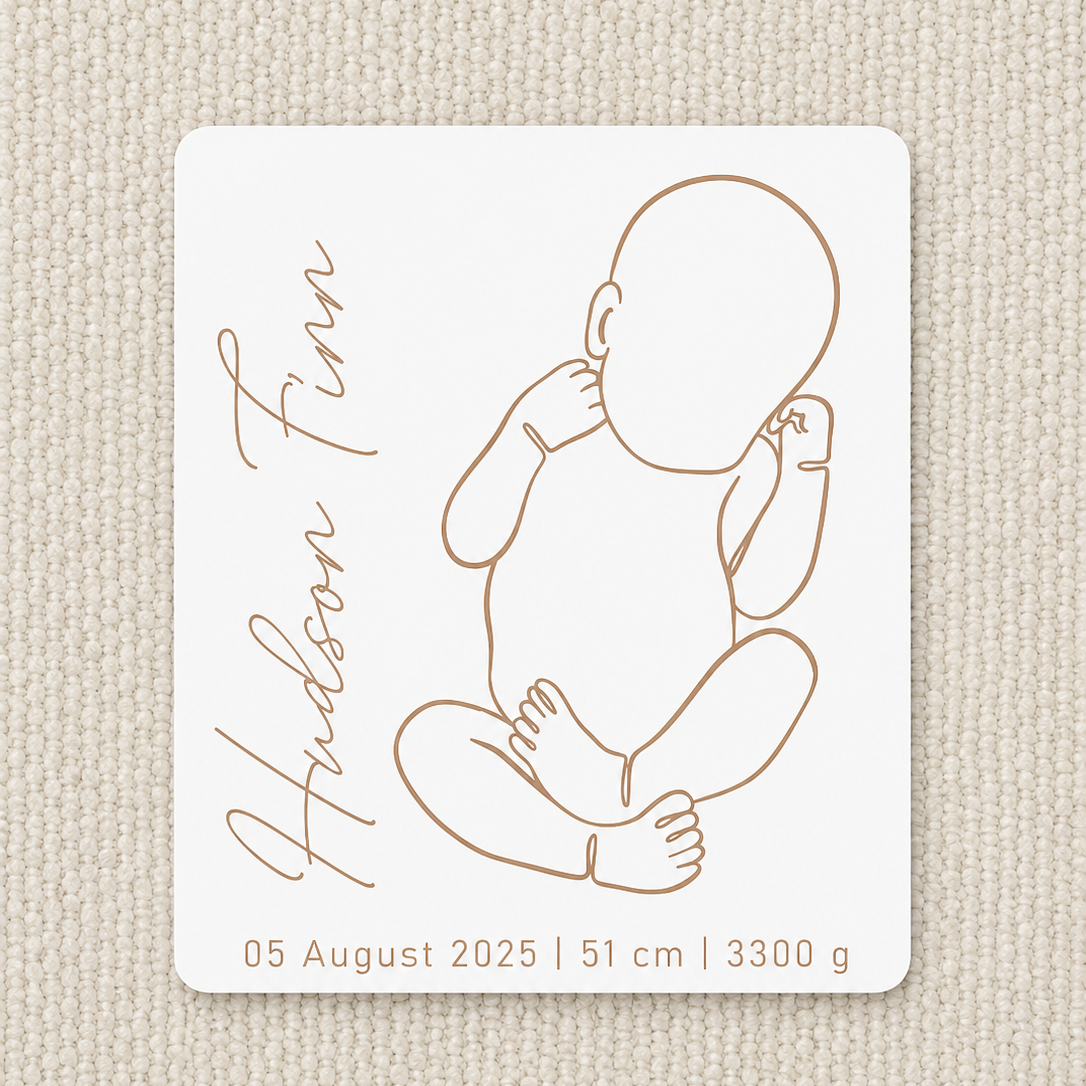 Baby 1:1 scale plaque