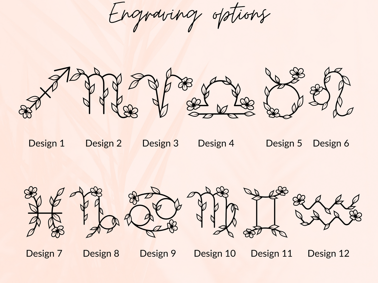 Blossom zodiac necklace