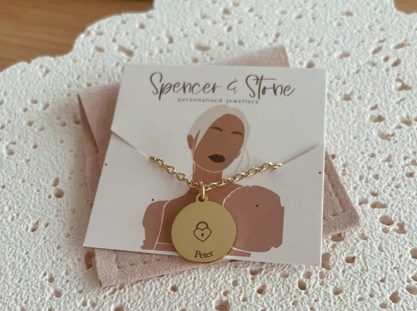 Heart padlock necklace