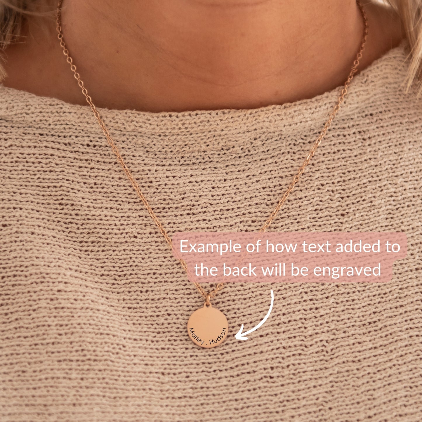 Birth flower split with name necklace
