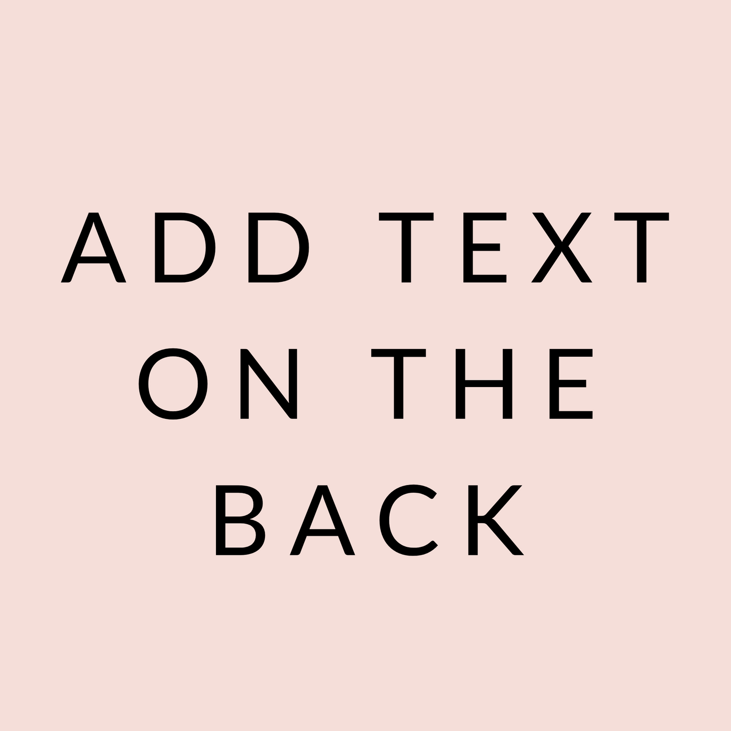 Add text to the back of the pendant?