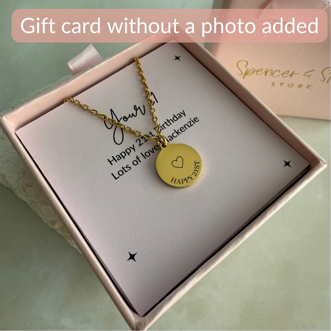 Family heart necklace