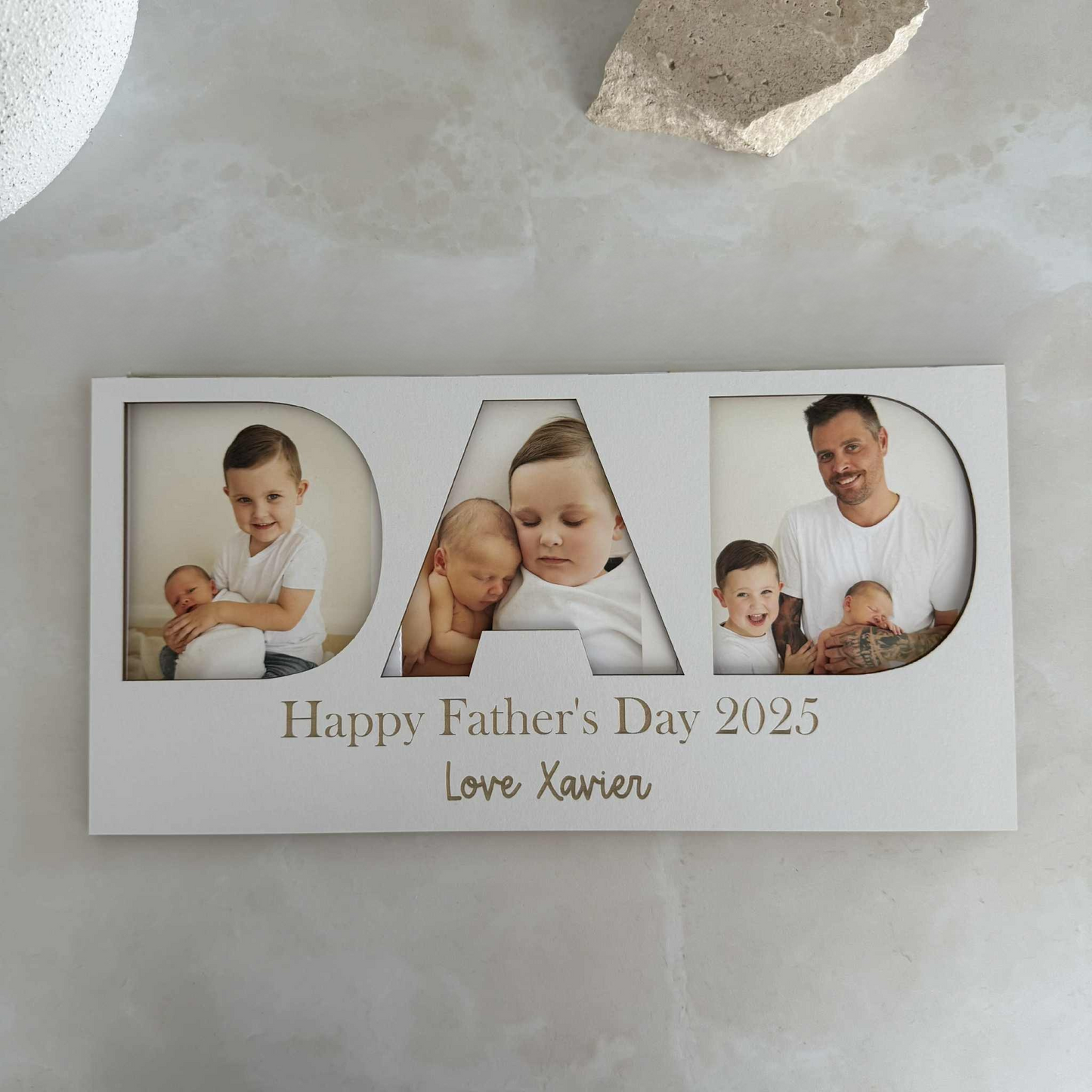 Personalised “DAD” Photo Block