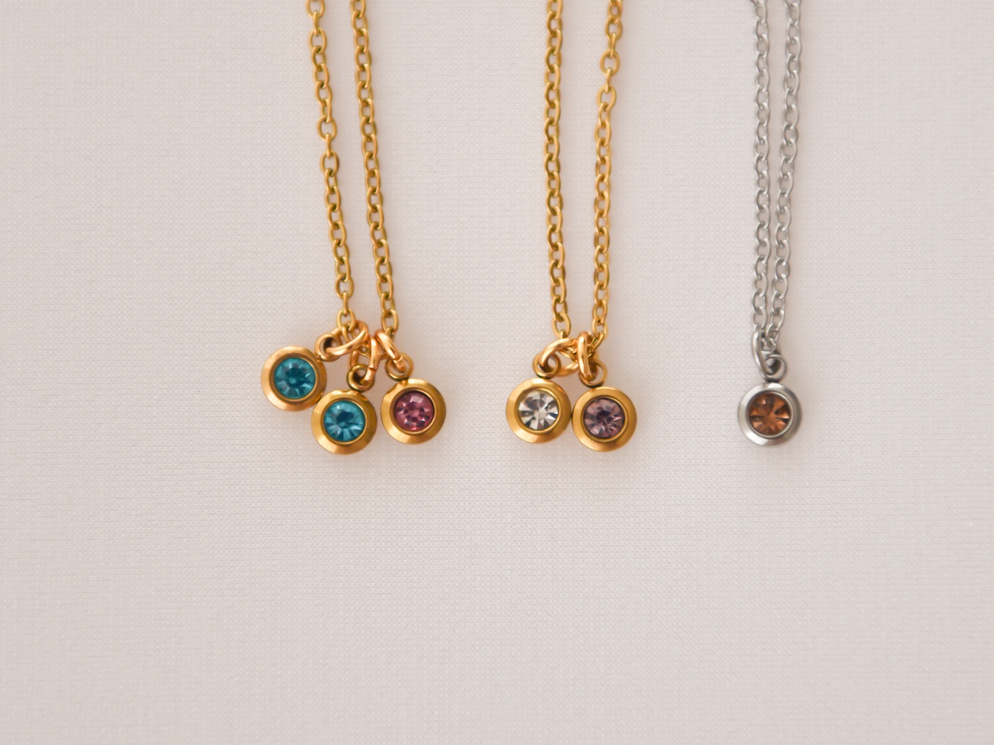 Birth stone necklace