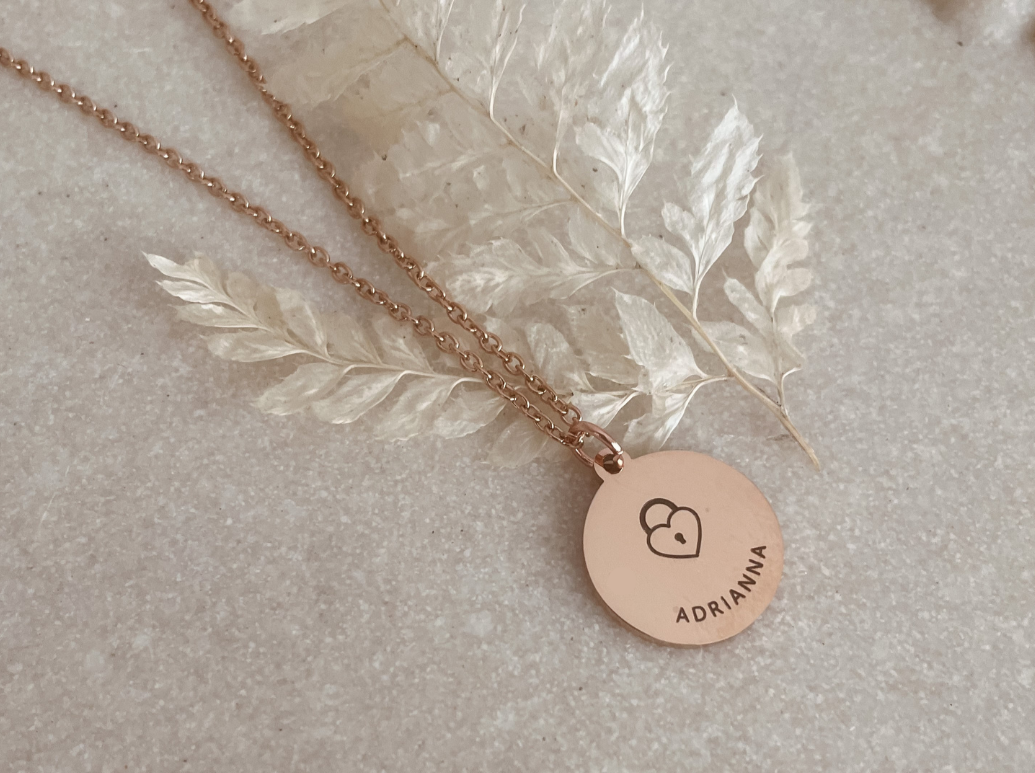 Heart padlock necklace