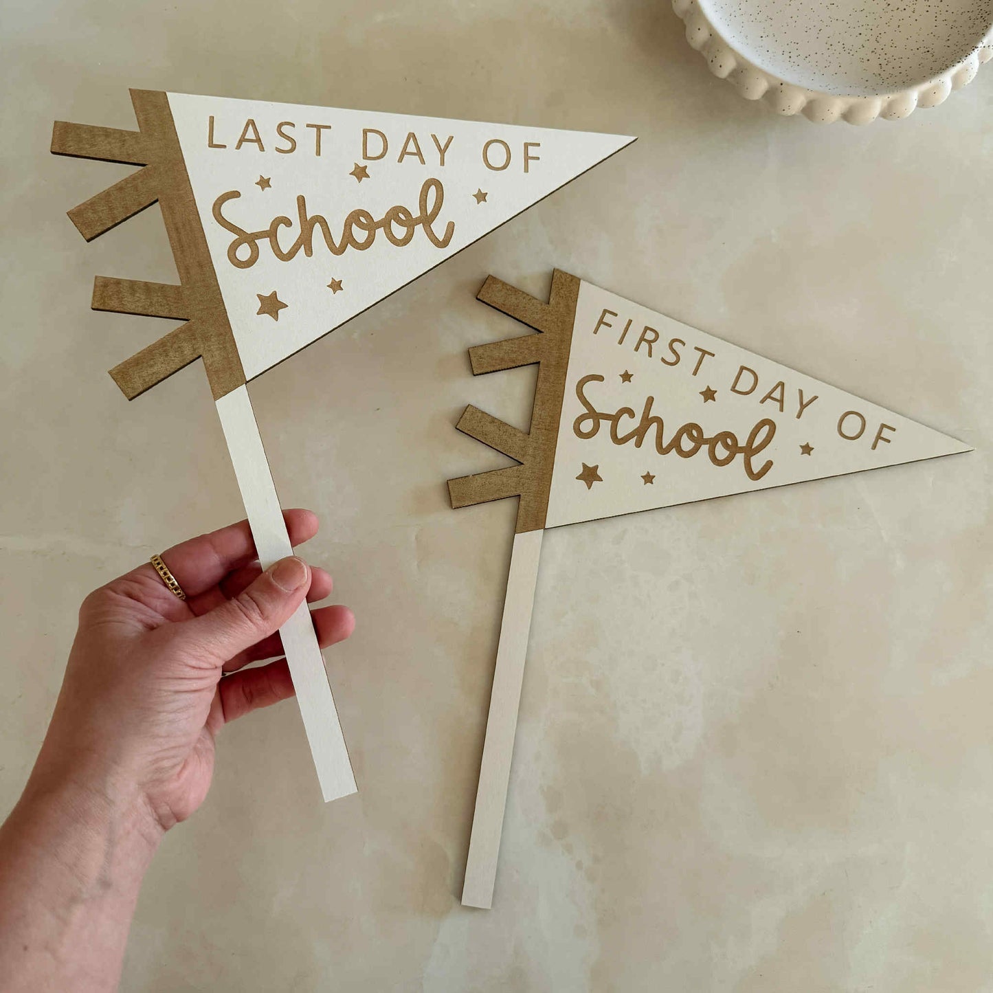 First & Last Day of School Flags