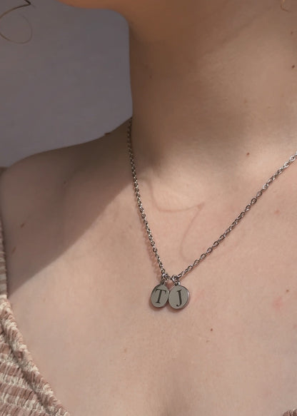 Mini initial necklace