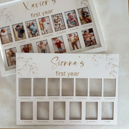 Babys First Year Milestone Photos