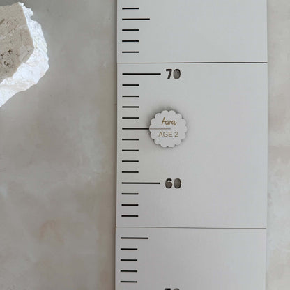 Height Chart Markers - Birth to 21 Years - Scalloped