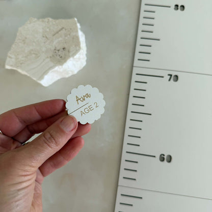 Height Chart Markers - Birth to 21 Years - Scalloped
