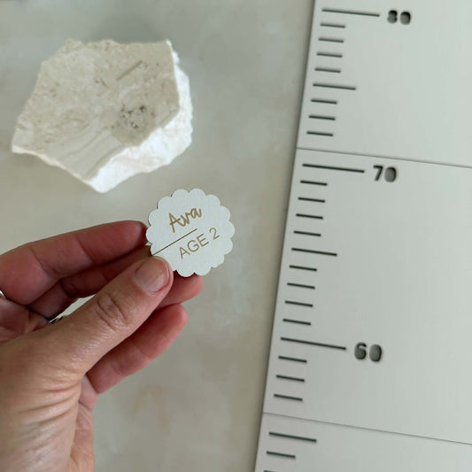 Height Chart Markers - Birth to 21 Years - Scalloped
