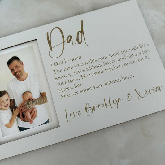 Personalised Dad Definition Photo Frame