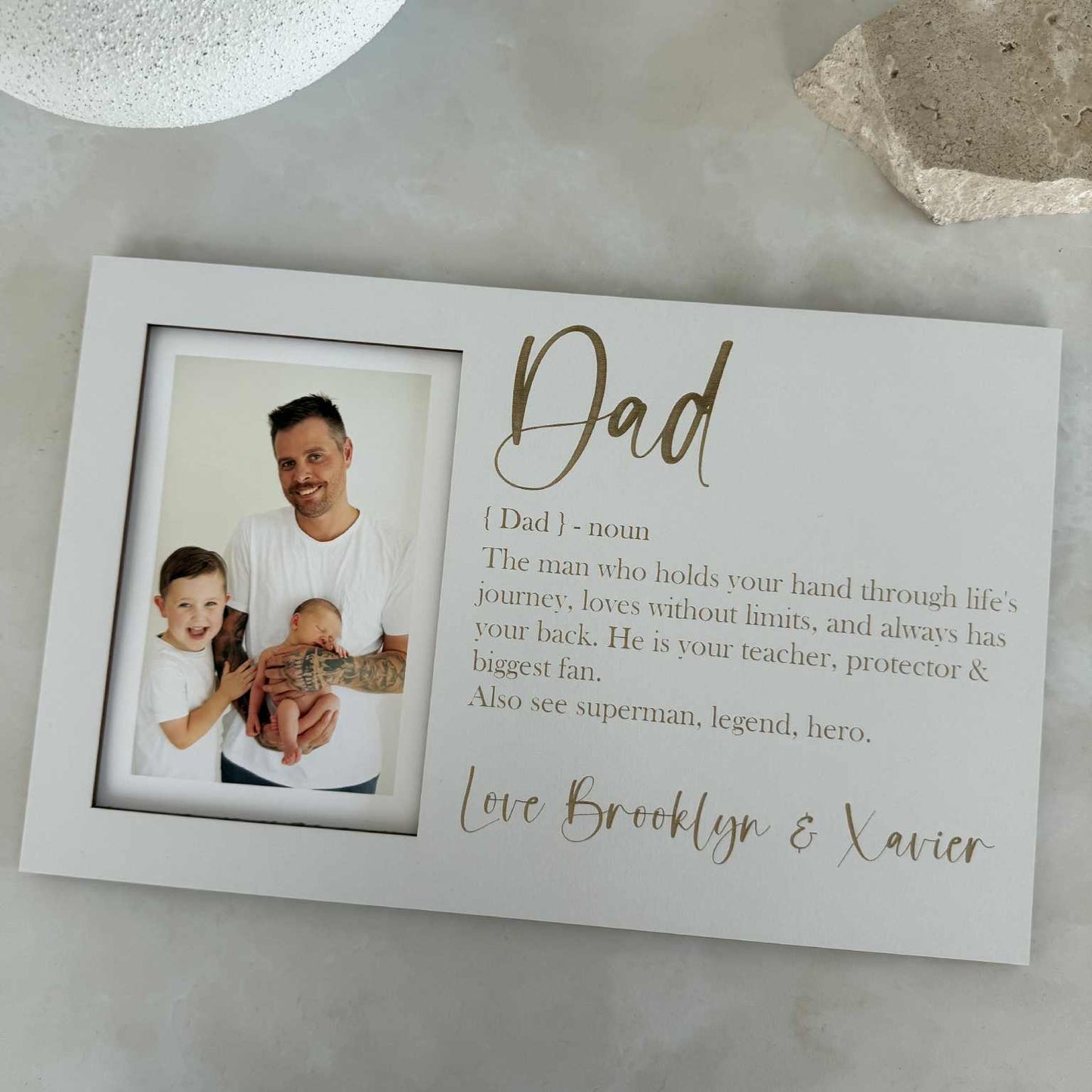 Personalised Dad Definition Photo Frame