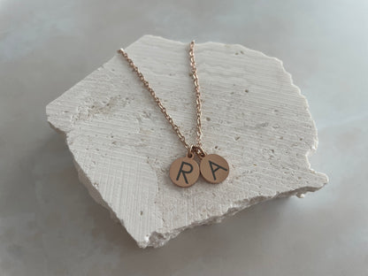 Mini initial necklace