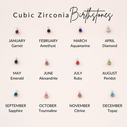 Birth flower split with name necklace