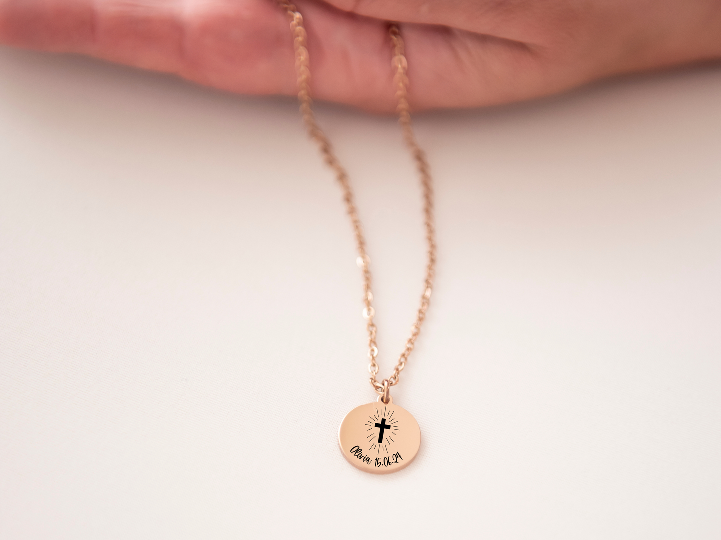 Petit cross necklace