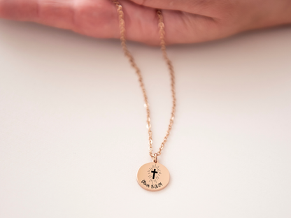 Petit cross necklace