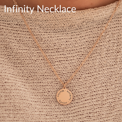 BUNDLE - Family heart necklace AND Infinity necklace 25% OFF