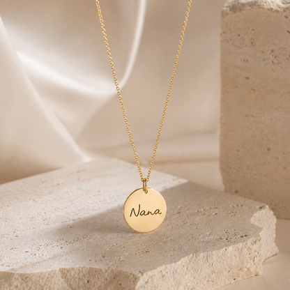 Handwriting necklace (upload actual handwritten note)