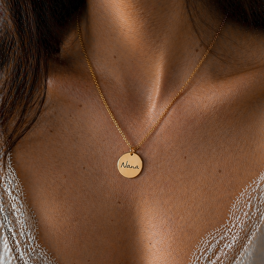 Handwriting necklace (upload actual handwritten note)