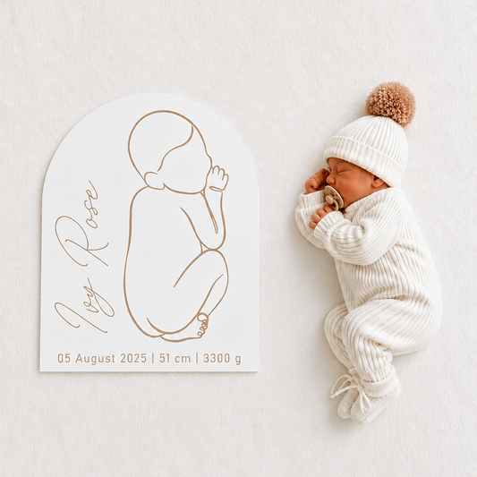 Baby 1:1 scale plaque