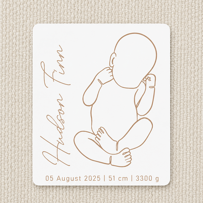 Baby 1:1 scale plaque