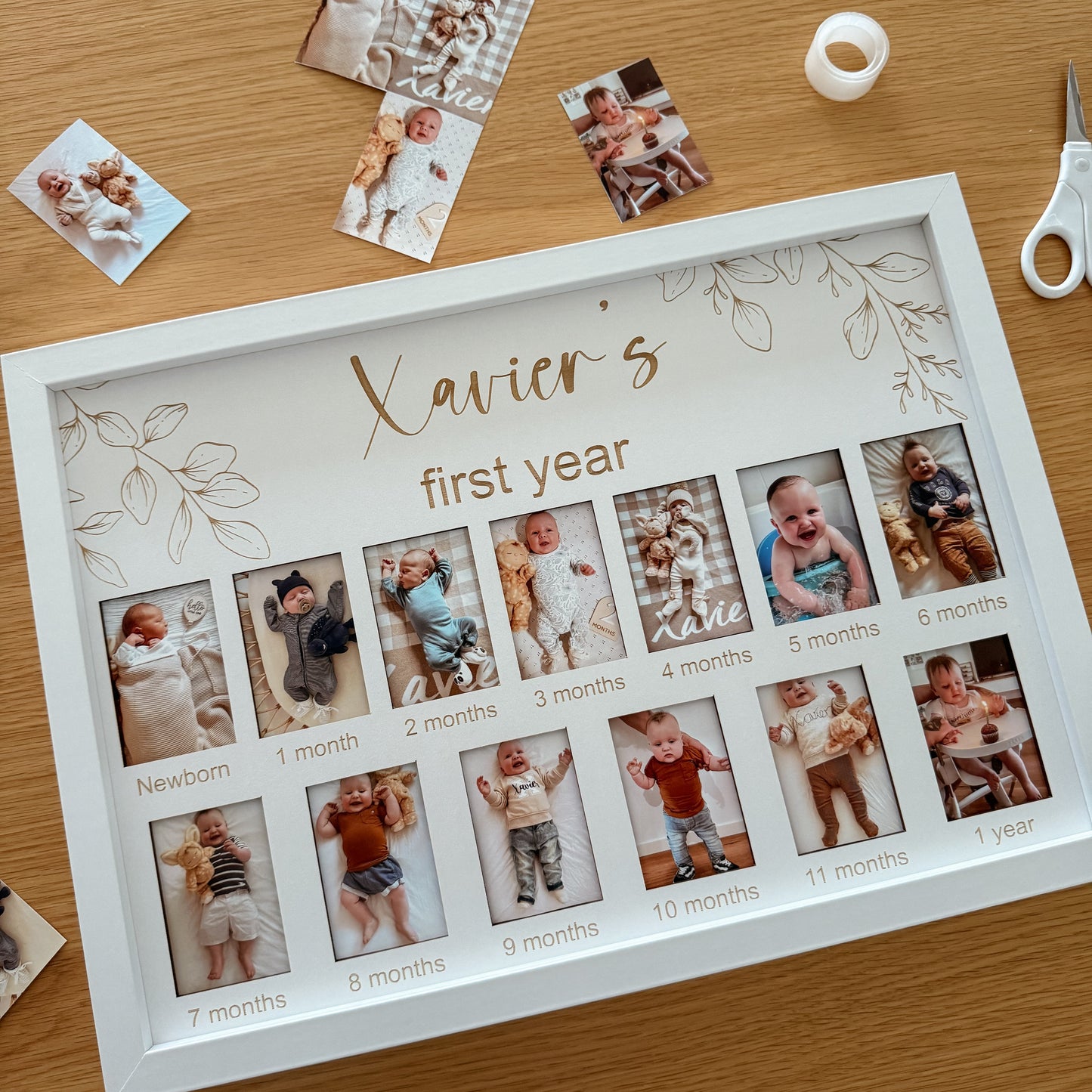 Babys First Year Milestone Photos