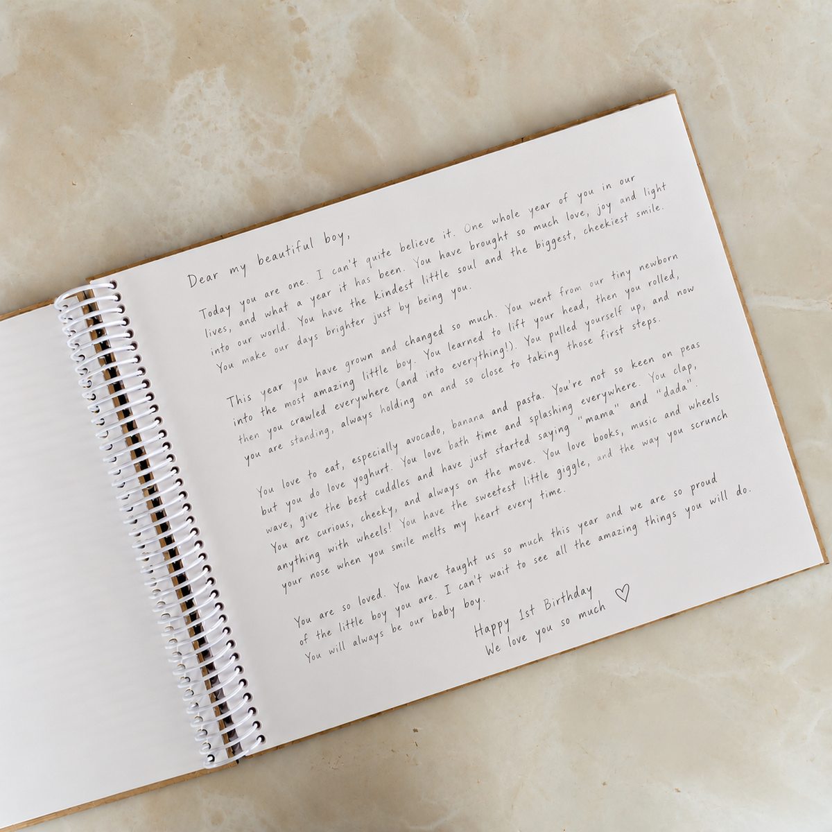 Memory book - letters to you birth - 21