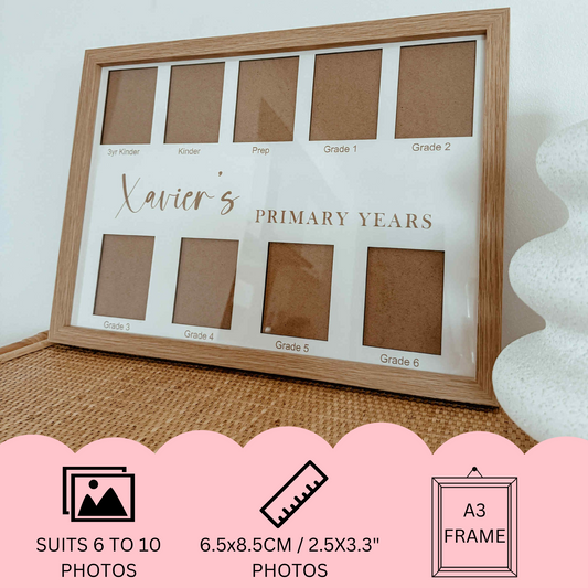 School Years Photo Frame | suits from 6 to 10 photos