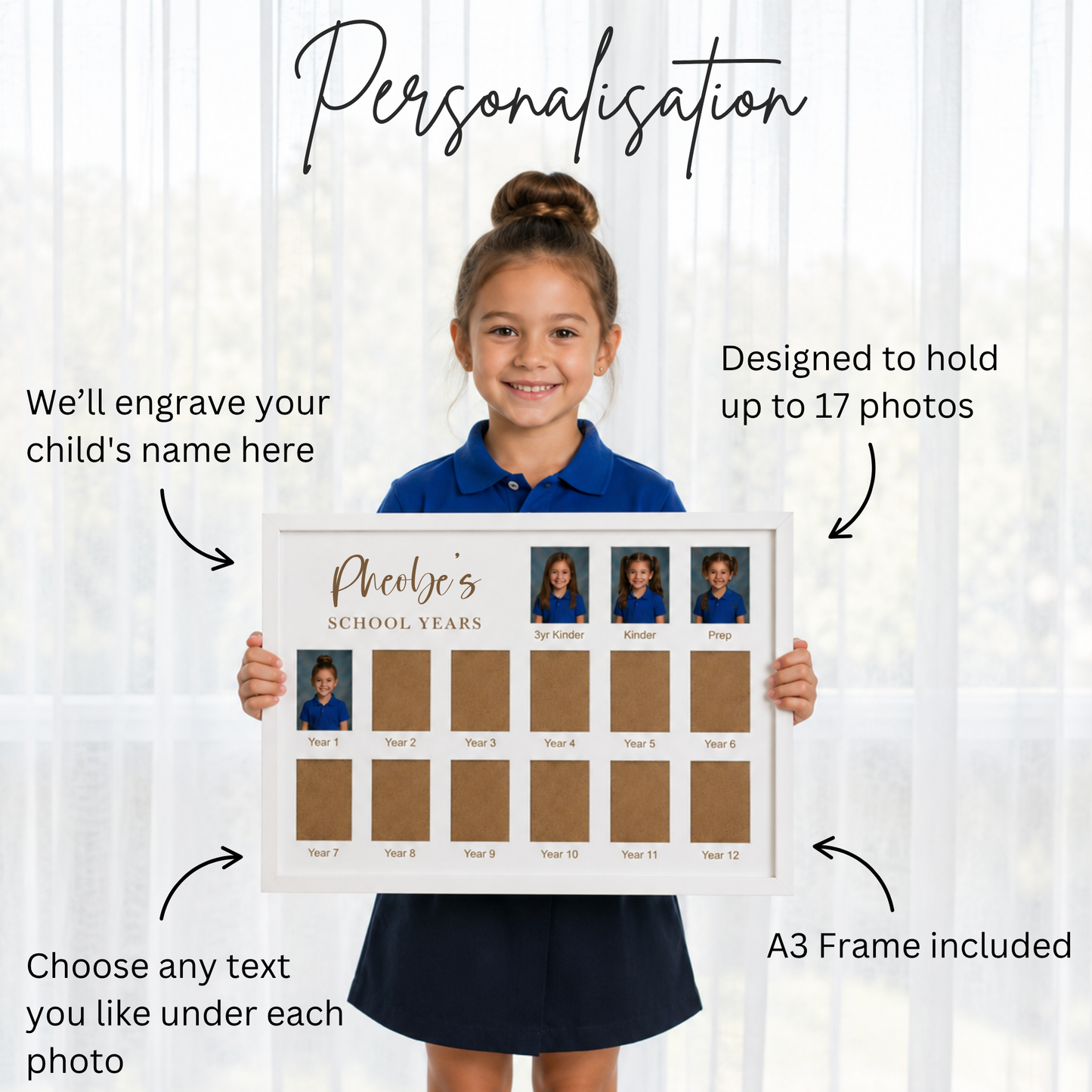 My School Years Photo Frame | suits from 9 to 17 photos