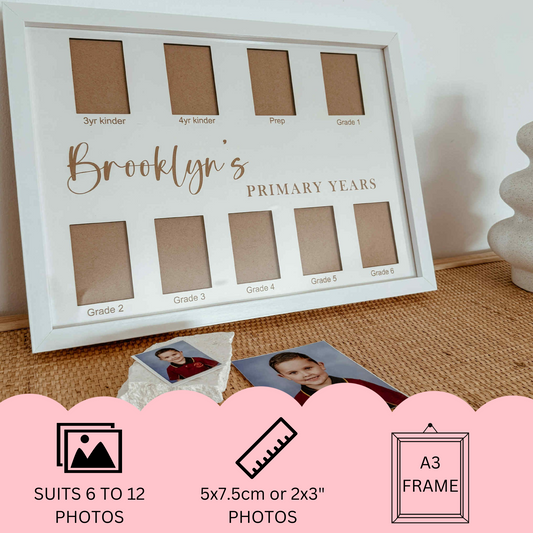 School Years Photo Frame | suits from 6 to 12 photos