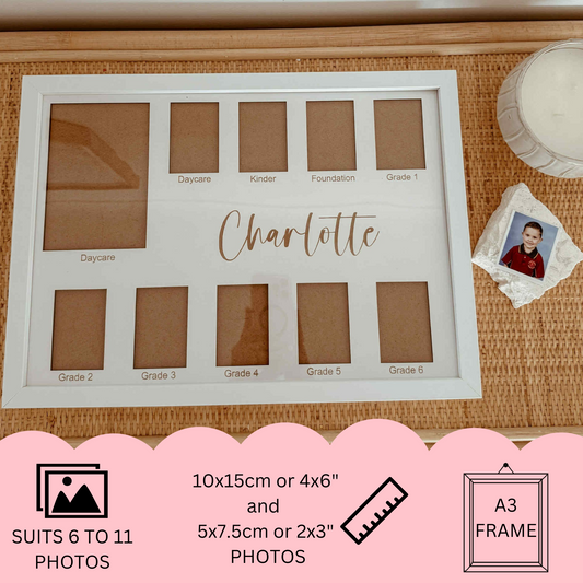 School Years Photo Frame | suits from 6 to 11 photos