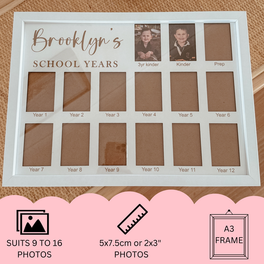 School Years Photo Frame | suits from 9 to 16 photos