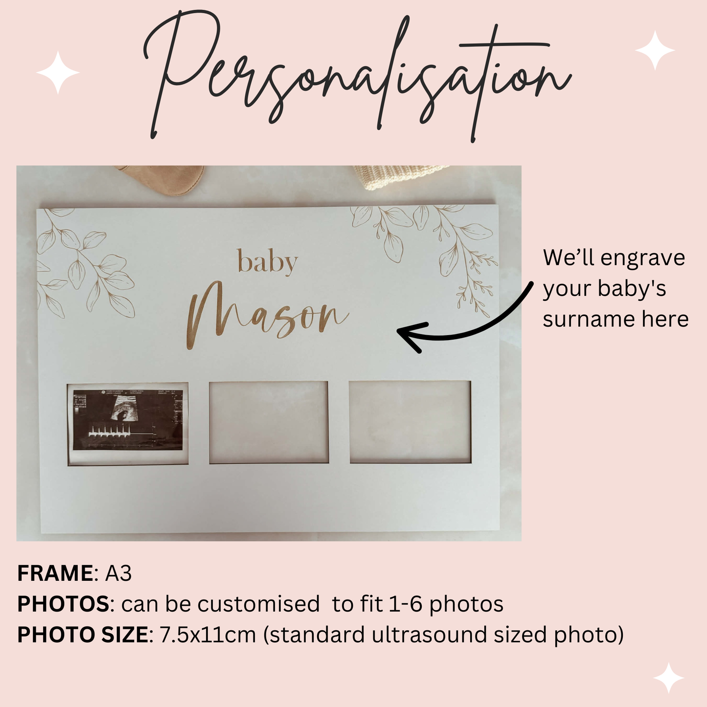 Pregnancy ultrasound photos | suits from 1 to 6 photos