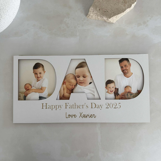 Personalised “DAD” Photo Block