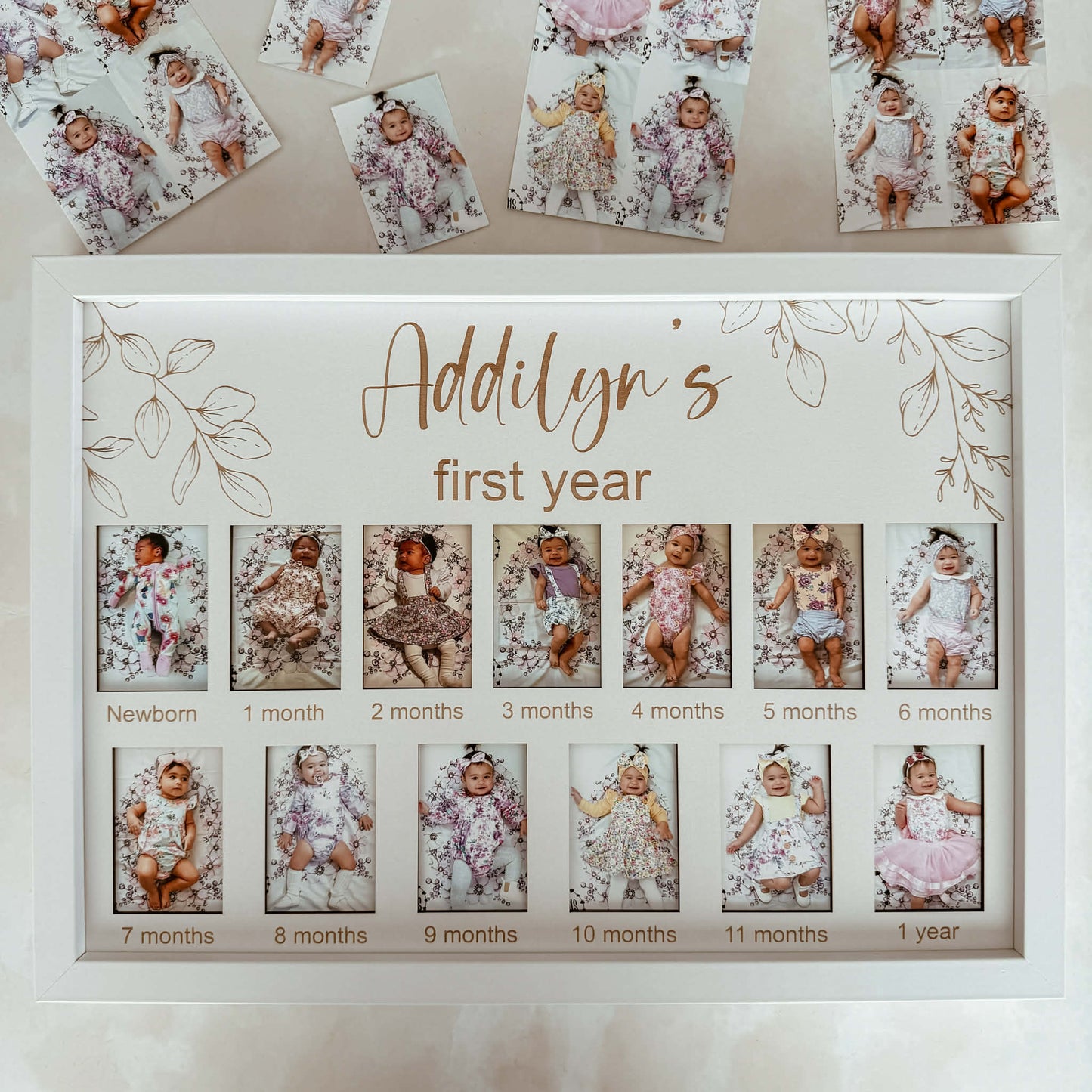 Babys First Year Milestone Photos