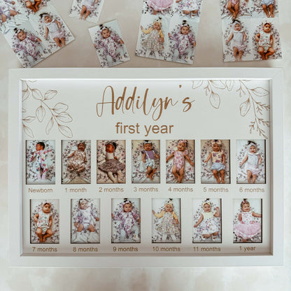 Babys First Year Milestone Photos