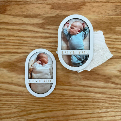 Oval “Love You” Photo Frame
